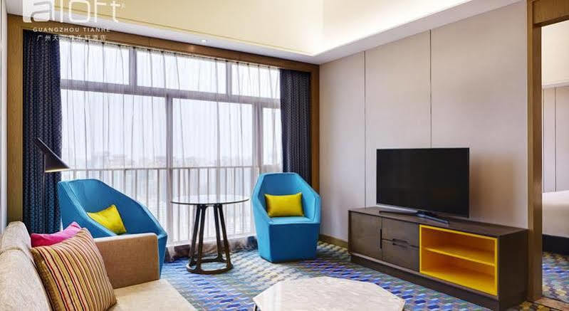 Aloft Guangzhou University Park Bagian luar foto